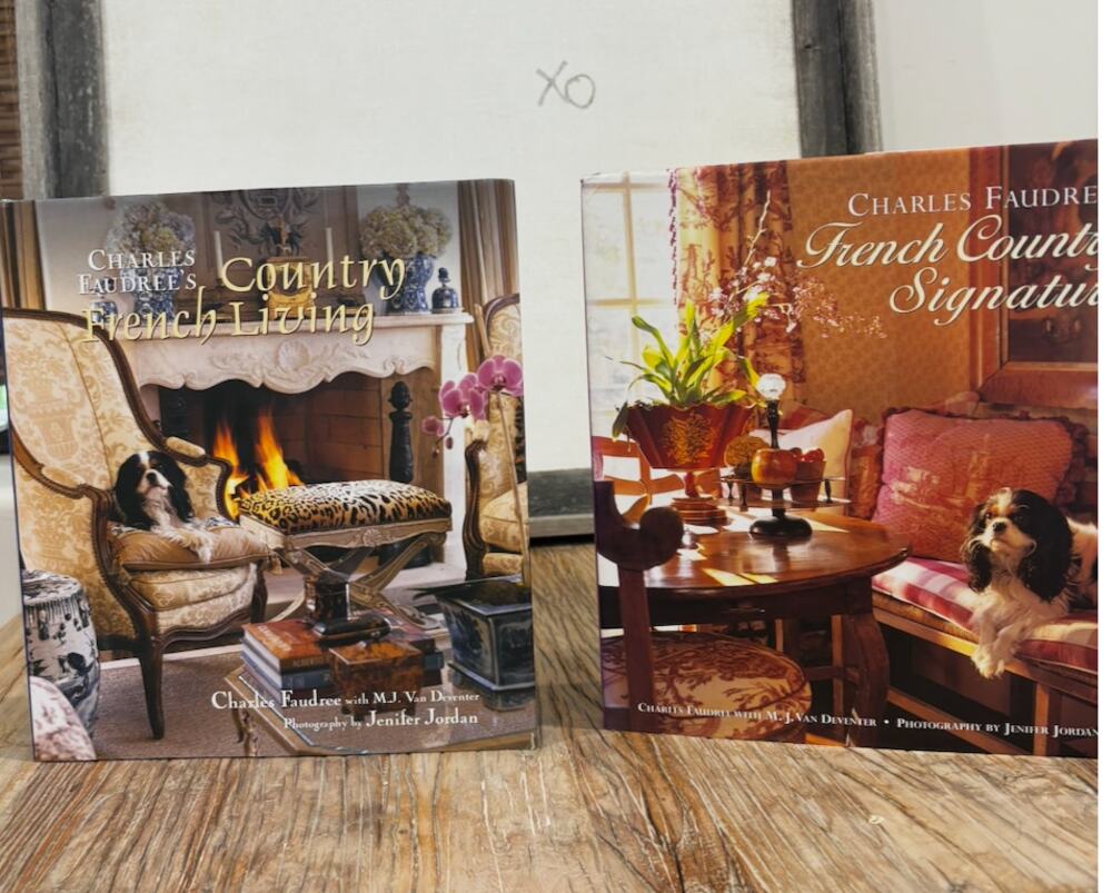 Charles Faudree French Country Interior Design Books Lot of 2 Hardcover